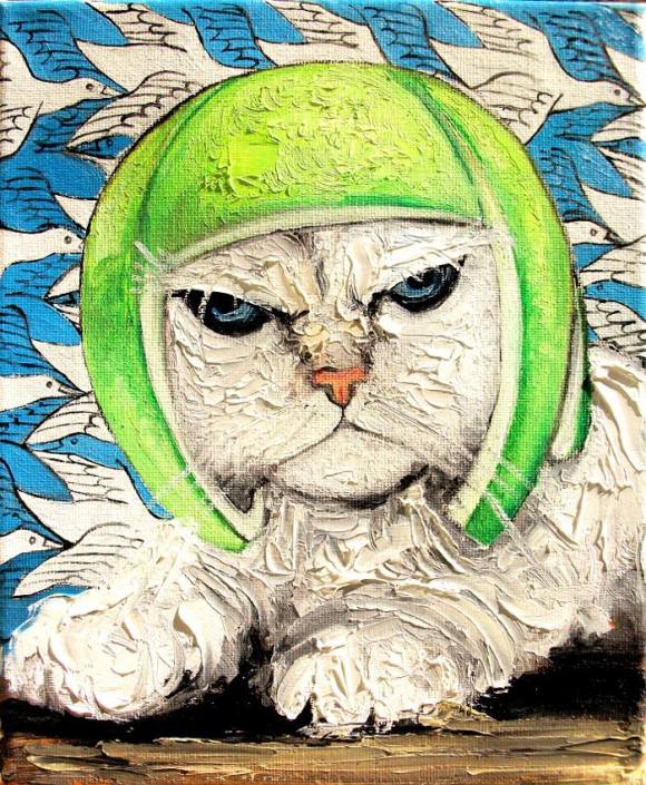 Two Birds Do Not Impress Limecat, (c) Aja Apa-Soura